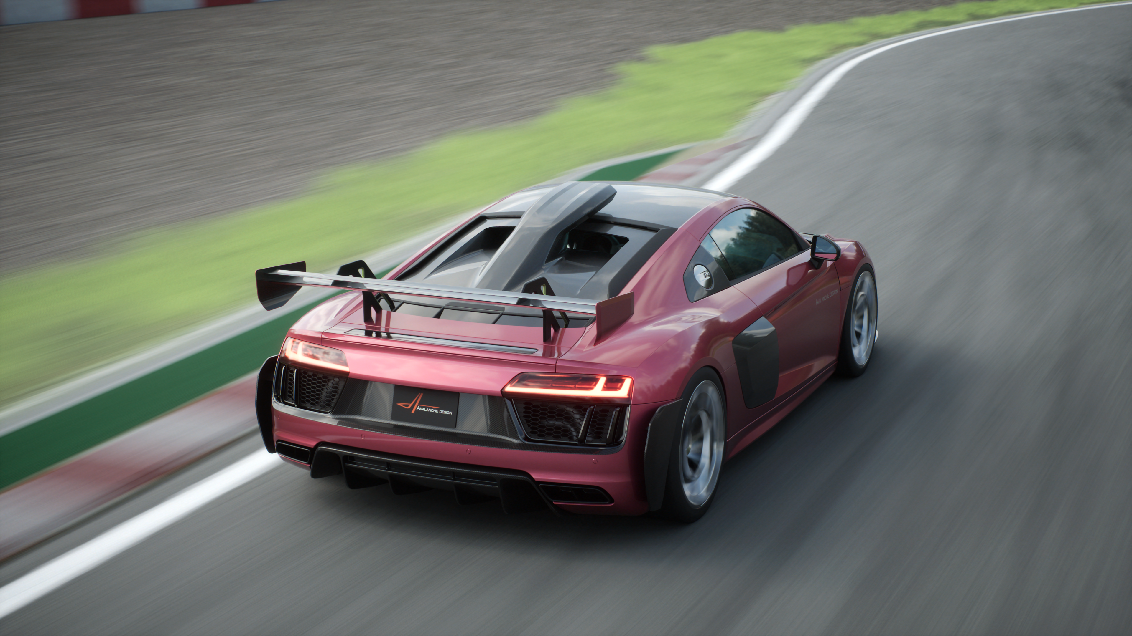 R8 Roof Scoop Engine Cover