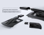 Audi R8 Gen 2 Roof Scoop Engine Lid dry carbon front intake section OEM opening function details Avalanche Design 2016-2024