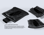 Audi R8 Gen 2 Roof Scoop Engine Lid dry carbon B side structure and underside reinforcement by Avalanche Design