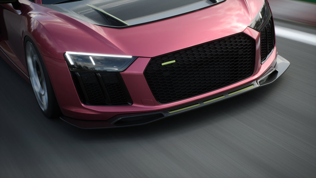 Avalanche Design Dry Carbon Audi R8 Lip Splitter