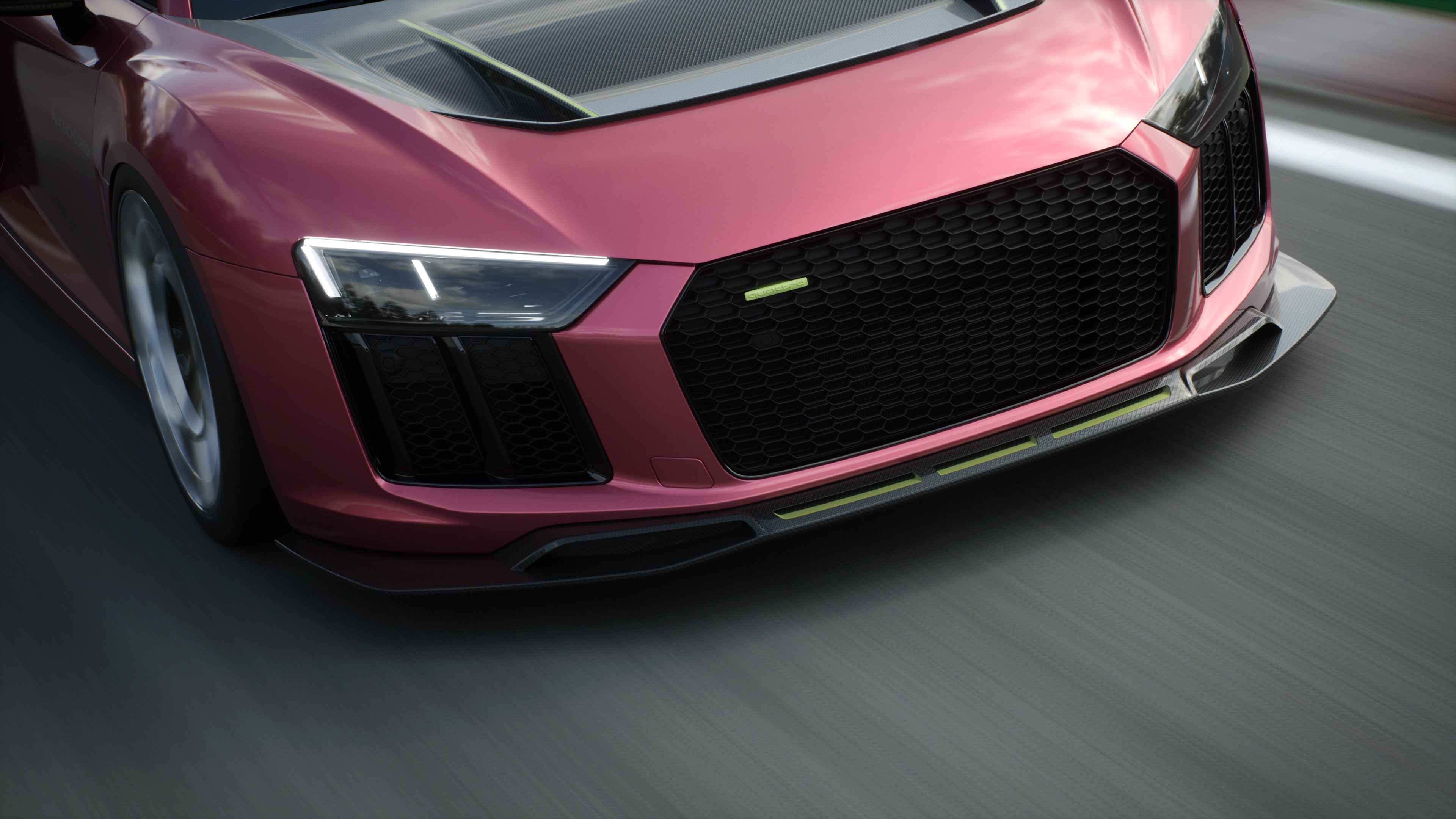 Avalanche Design Dry Carbon Audi R8 Lip Splitter