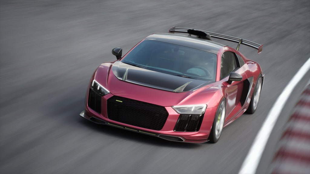 Avalanche Design Dry Carbon Audi R8 Lip Splitter